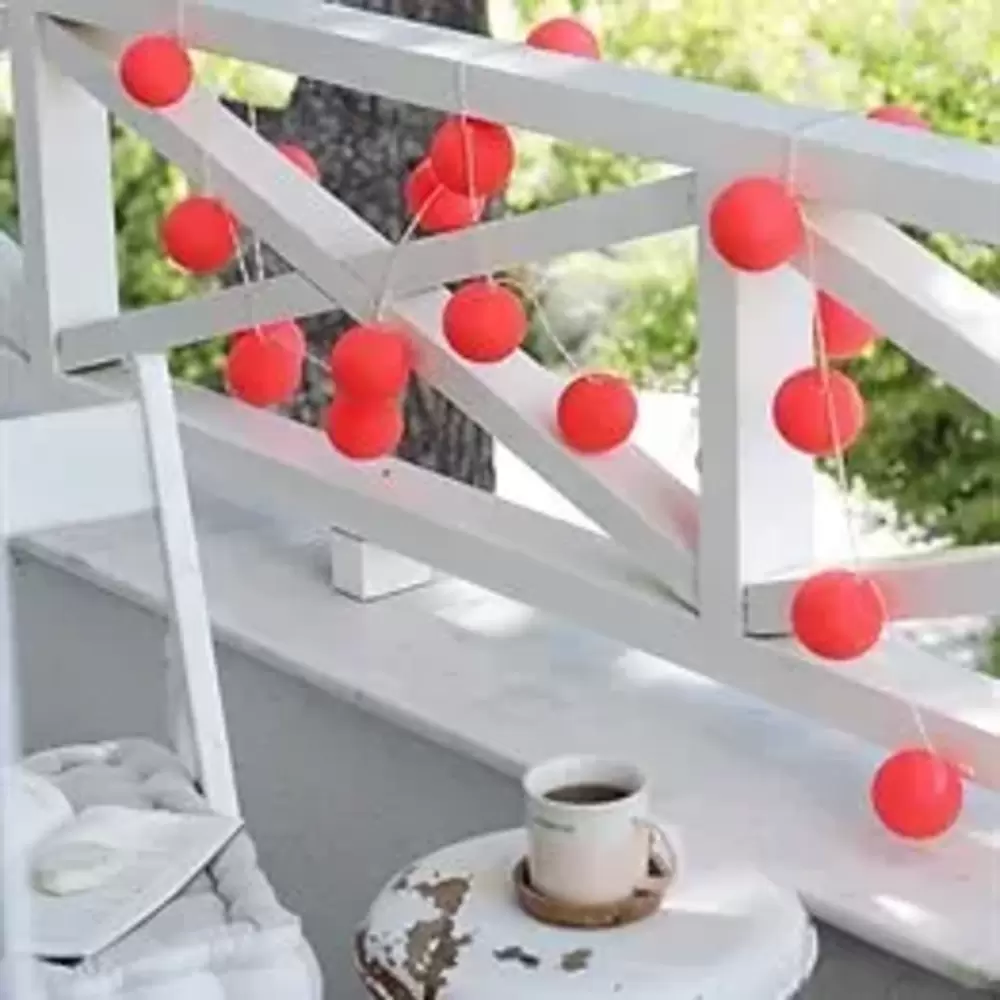 Boule De Petite Işıklı Top Aydınlatma- Neon Pink