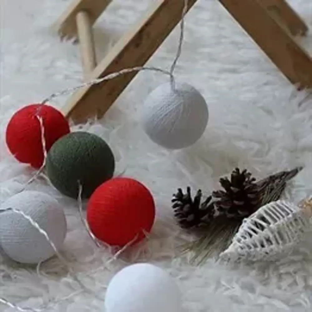 Boule De Petite Işıklı Top Aydınlatma- Merry Christmas