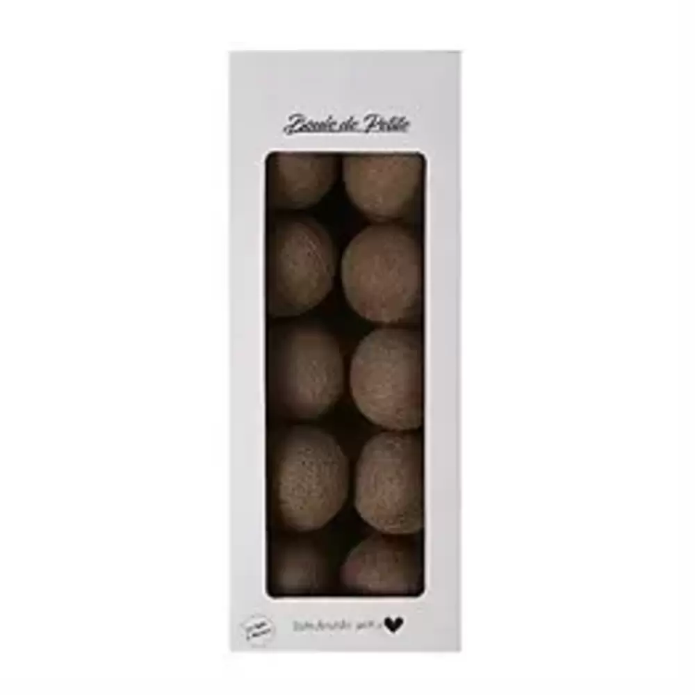 Boule De Petite Işıklı Top Aydınlatma- Soft Brown