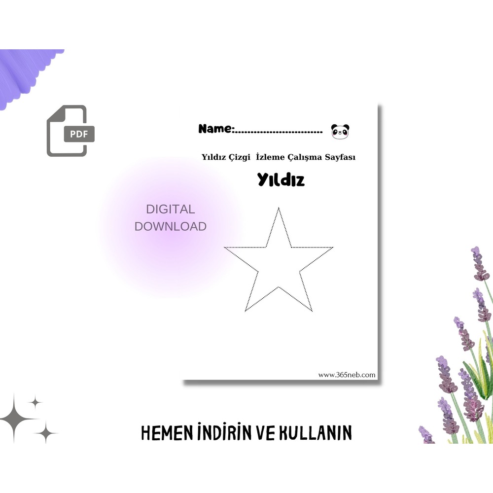 Şekil İzleme Çalışma Sayfaları|Okul Öncesi Çalışma Sayfası