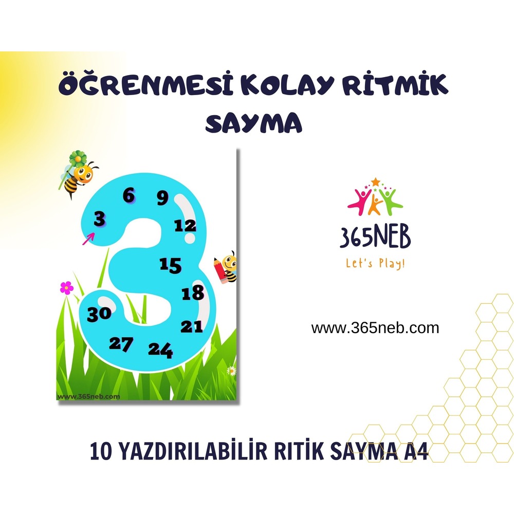 Ritmik Sayma|Matematik Etkinliği|Ritmik Sayma Alıştırması|İlkokul