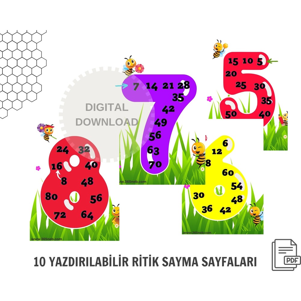 Ritmik Sayma|Matematik Etkinliği|Ritmik Sayma Alıştırması|İlkokul