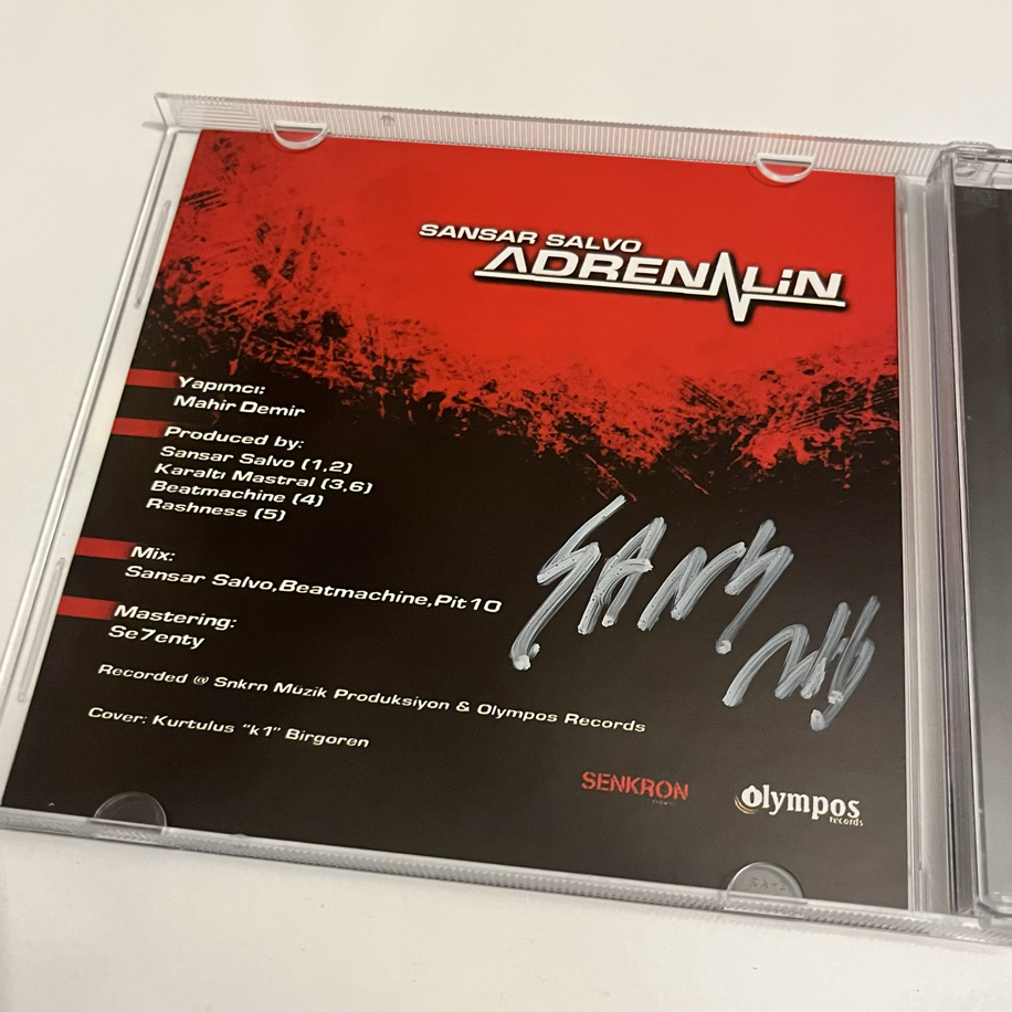 Sansar Salvo - Adrenalin Albüm İmzalı | 7 Nota Müzik