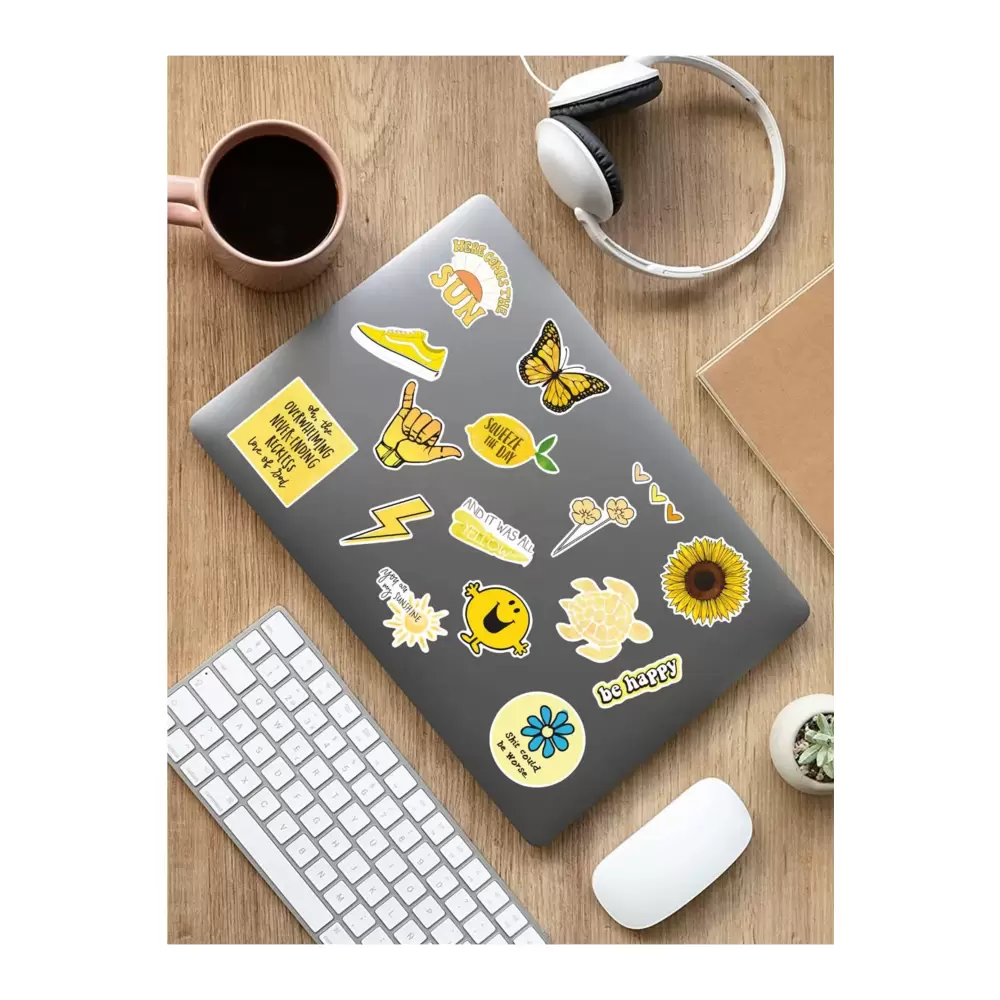 Epp Notebook Sticker Vsco Yellow Laptop Notebook Tablet Sticker Set Sticker Set - ARSET17A ...