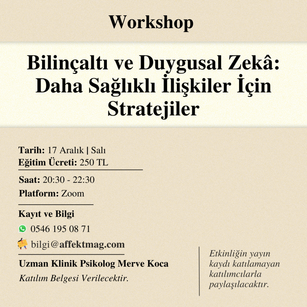   Bilinçaltı ve Duygusal Zekâ: Daha Sağlıklı İlişkiler İçin Stratejiler