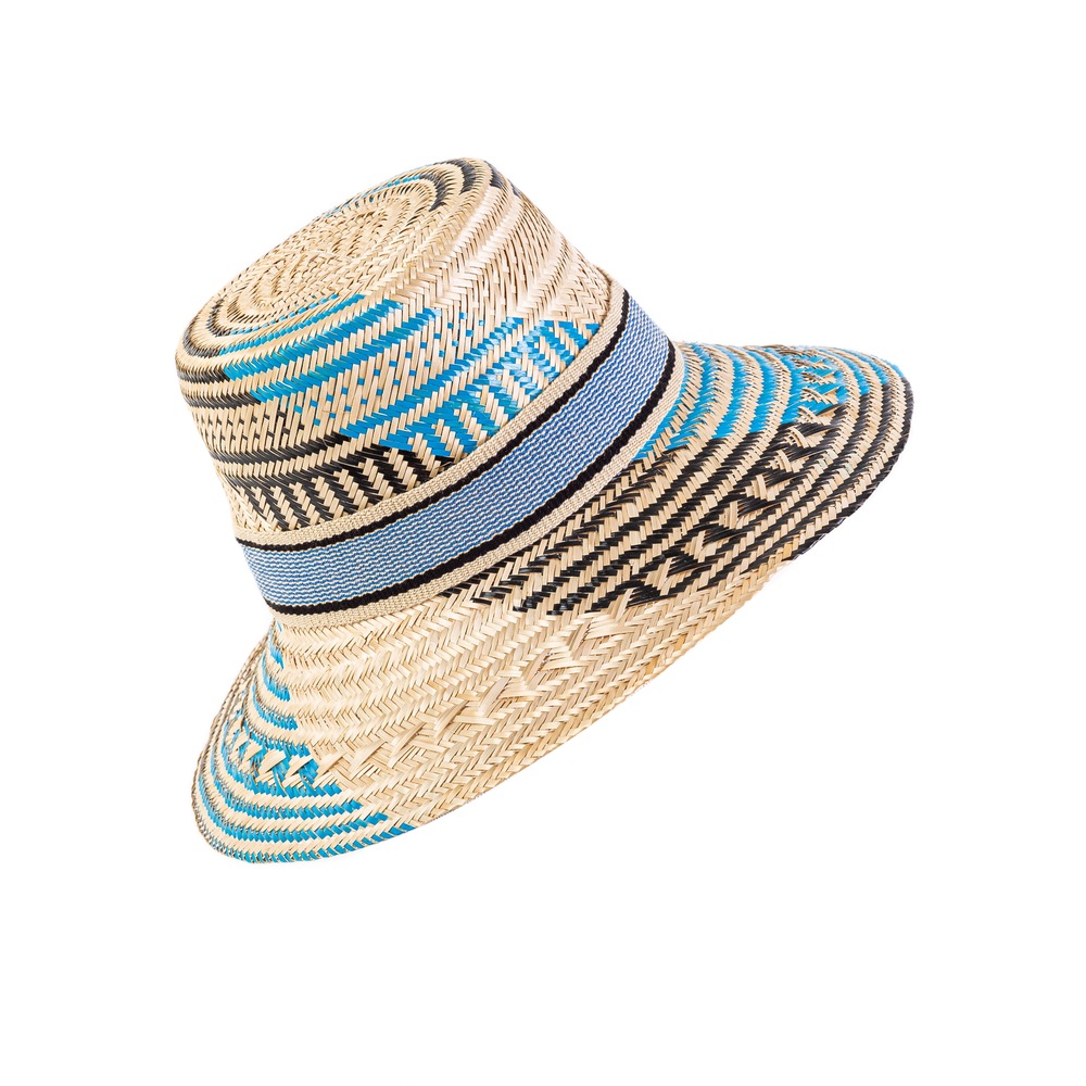 AiA Blue&Beige tassel hat.(AiA Bej&Mavi püsküllü Şapka)