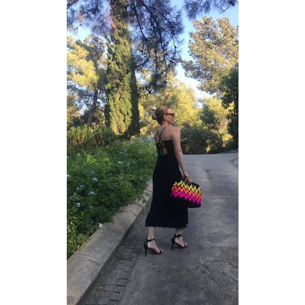 XL Rainbow Clutch Yellow&Orange