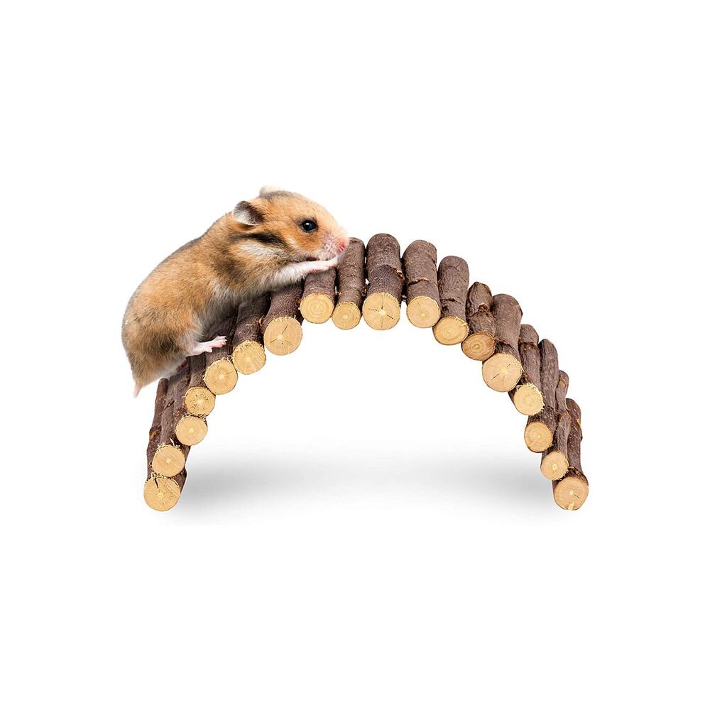 Ahşap Çubuklu Hamsterlar Için Ahşap Eğlence Köprüsü