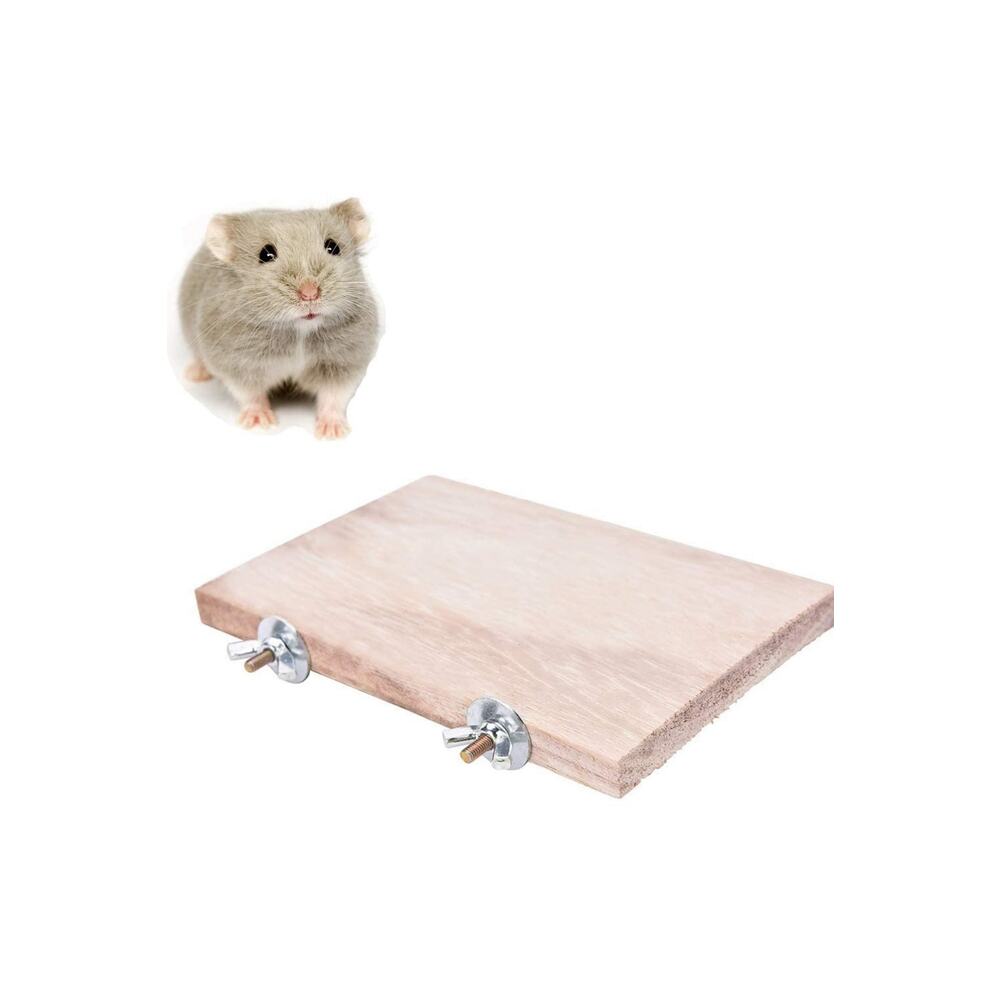 Kare Ahşap Stant 30cm X 30cm , Kafes Platformu, Muhabbet Kuşu Tüneği Tünek