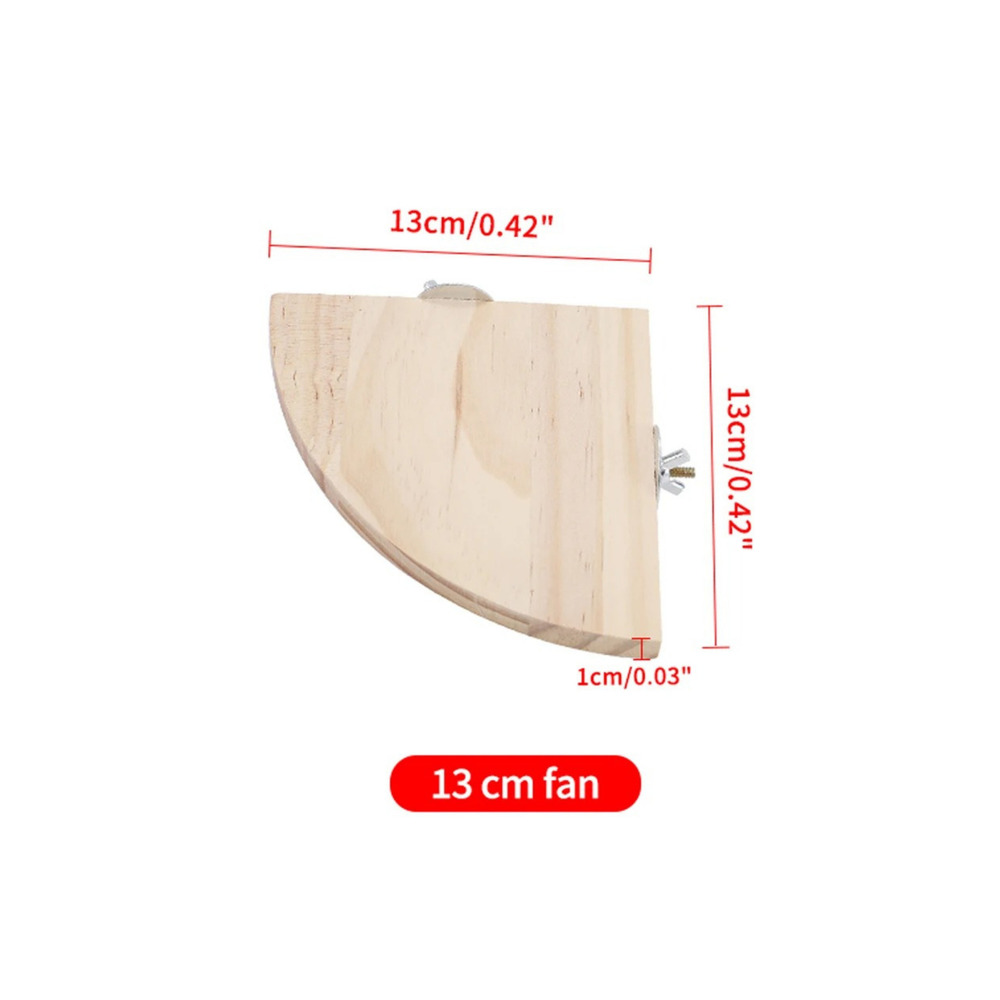 4'lü Set Pet Kuş Papağan Ahşap Platformu Standı - Hamster ve Küçük Hayvanlar İçin Oyuncak