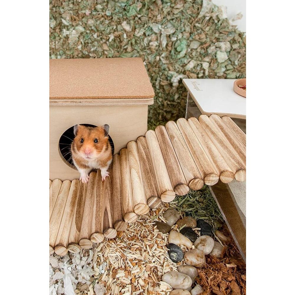 (30cm X 12cm) Hamster Gerbil Fare Sıçan Gine Domuzu Veya Diğer Küçük Hayvanlar Için Köprü Merdiveni