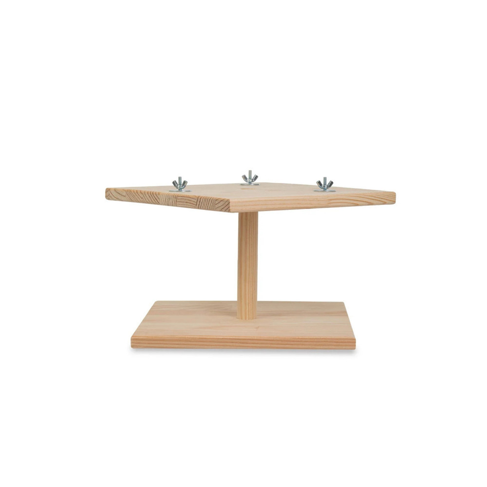 Çift Yüzlü Ahşap Platform – Çam 24.8 cm Genişlikli “Double-Sided Chinchilla Ledge”