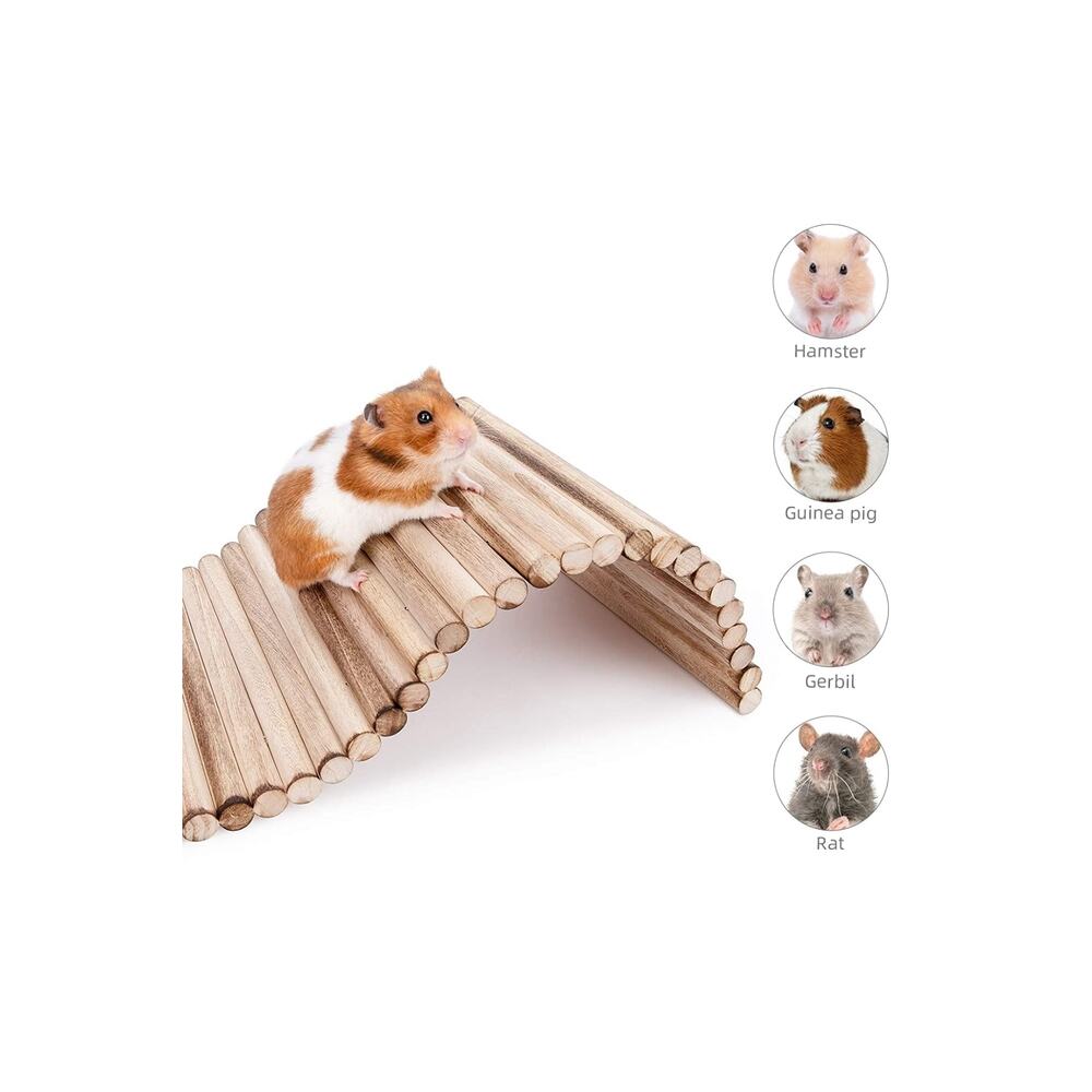 (40cm X 20cm) Hamster Gerbil Fare Sıçan Gine Domuzu Veya Diğer Küçük Hayvanlar Için Köprü Merdiveni