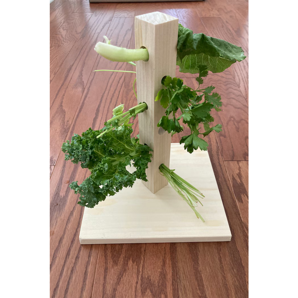 Bunny Tree – Ahşap Tavşan Foraging Oyuncağı, Doğal Çam, Zihinsel Uyarım