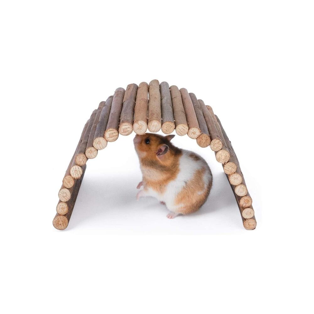 Hamster Fare Sıçan Kuşlar Için Eğlenceli Ahşap Merdiven Köprü