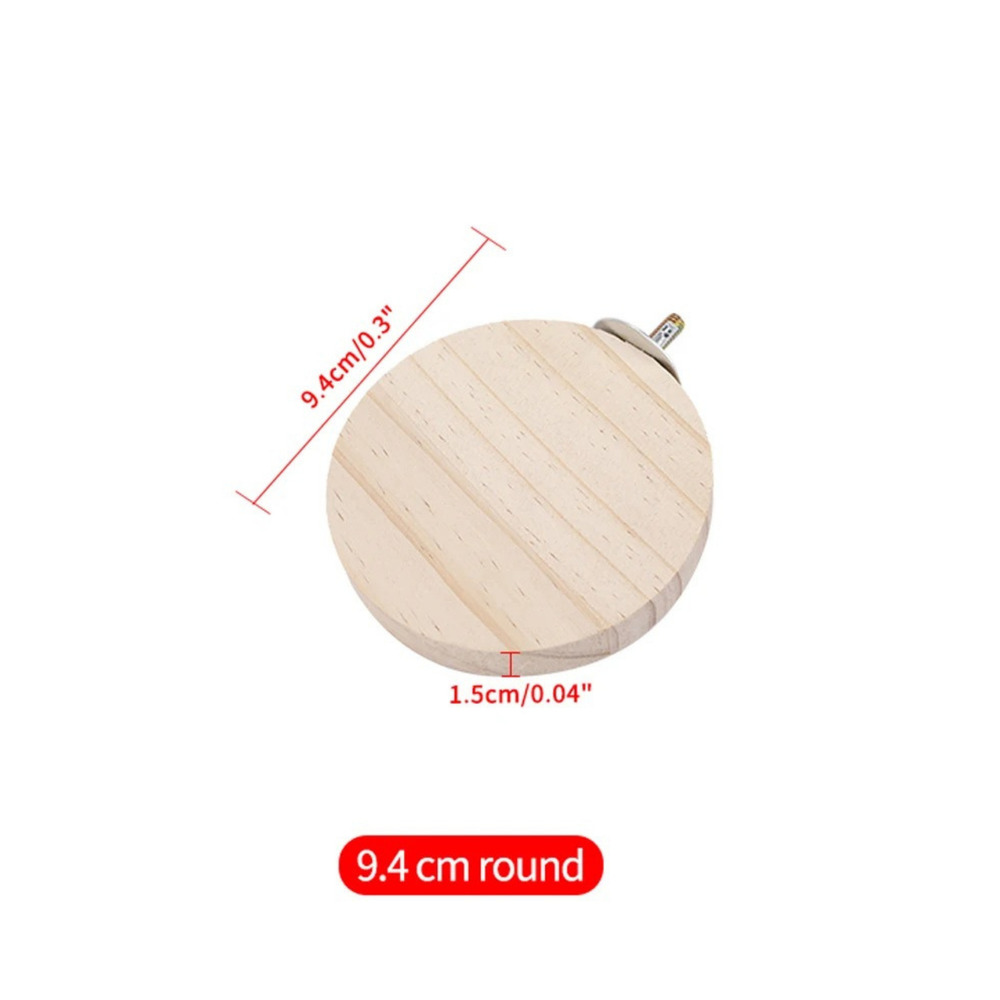 4'lü Set Pet Kuş Papağan Ahşap Platformu Standı - Hamster ve Küçük Hayvanlar İçin Oyuncak