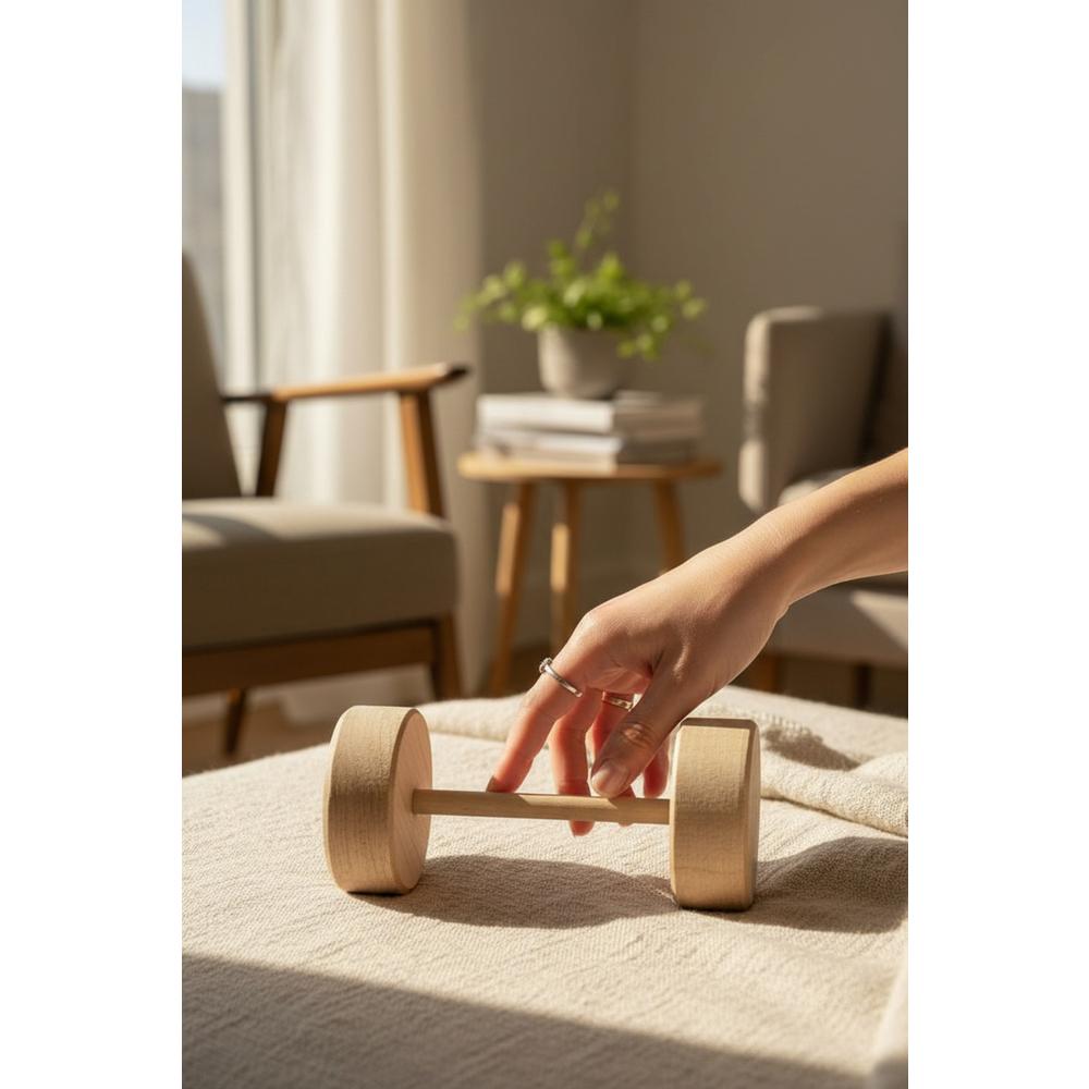 Kiln Kurutulmuş Çam “Dumbbell” Çiğneme Oyuncağı – Küçük Evcil Hayvanlar İçin 2’li Set