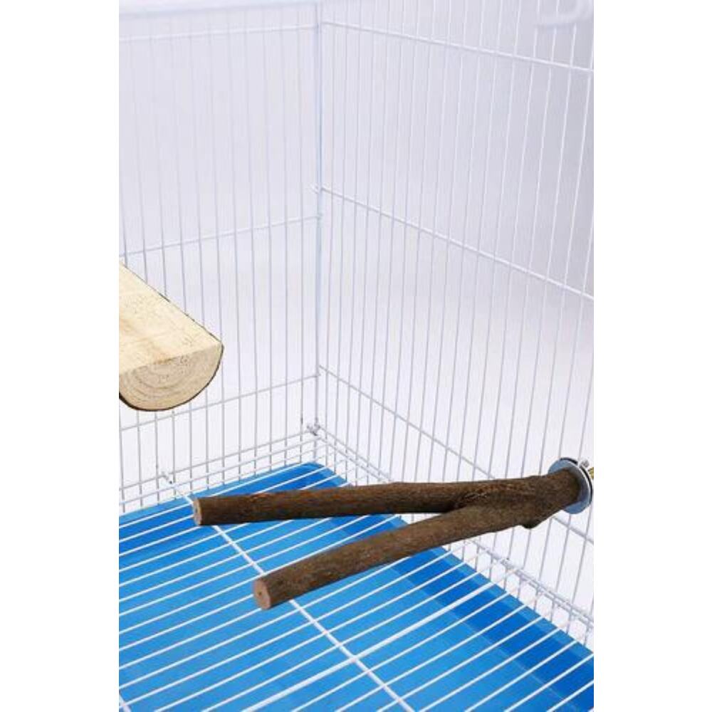2li Set Doğal Ahşap Kuş Levrek Standı