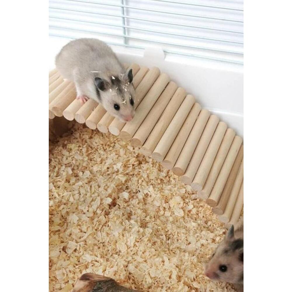 Hamster Uzun Ahşap Köprü, Cüce Hamster Bükülebilir Merdiven,