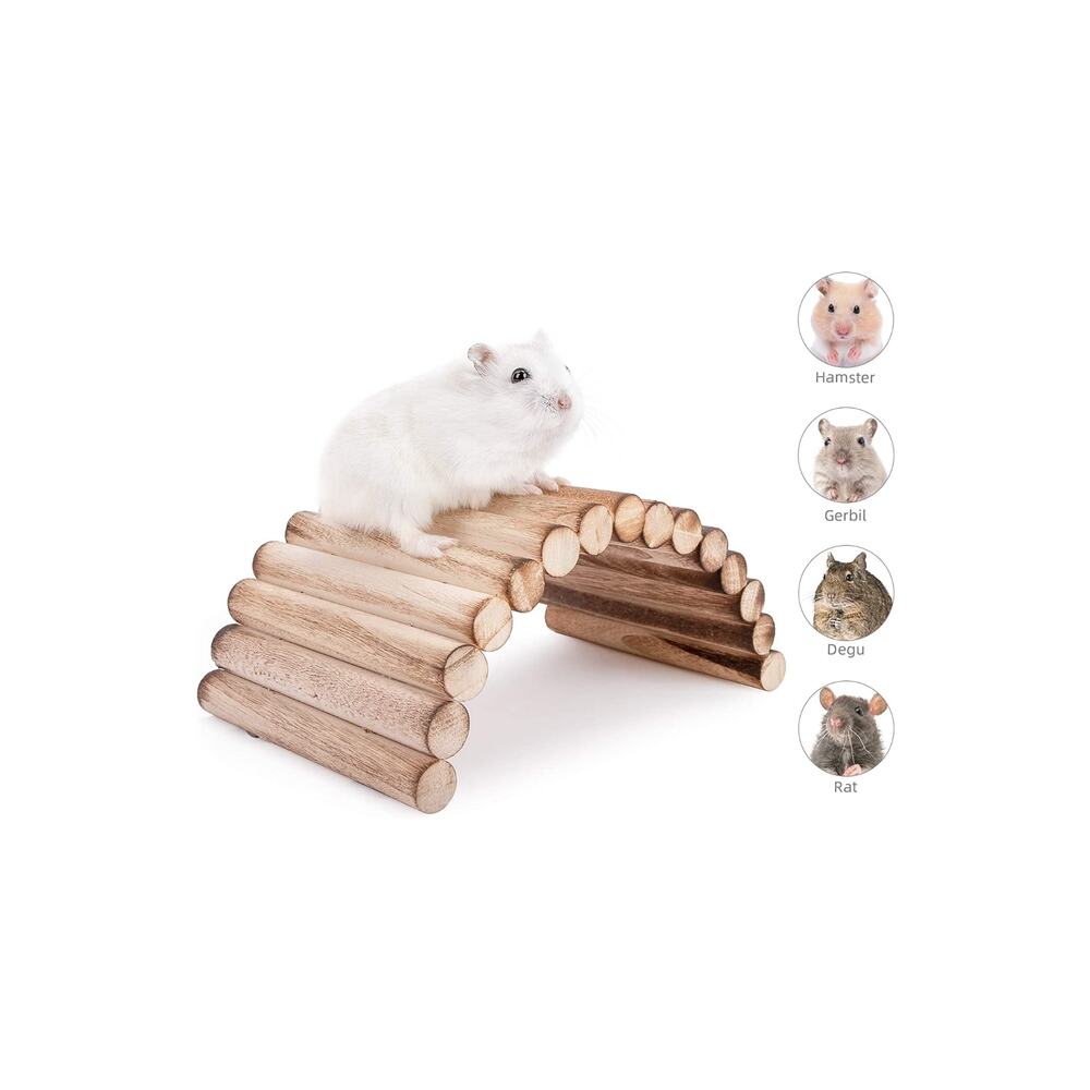 (20cm X 10cm) Hamster Gerbil Fare Sıçan Gine Domuzu Veya Diğer Küçük Hayvanlar Için Köprü Merdiveni