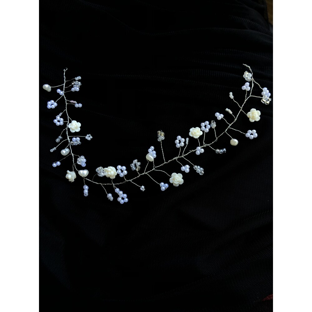 Anemon Bridal Güllü Taç