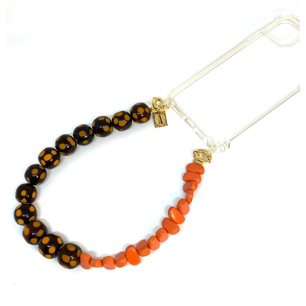 Tangerine Short Phone Strap