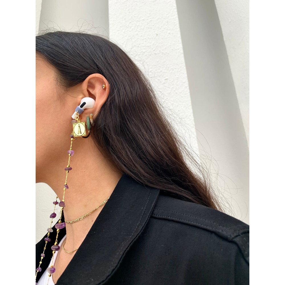 Tyrian Purple Wireless Earphone Necklace