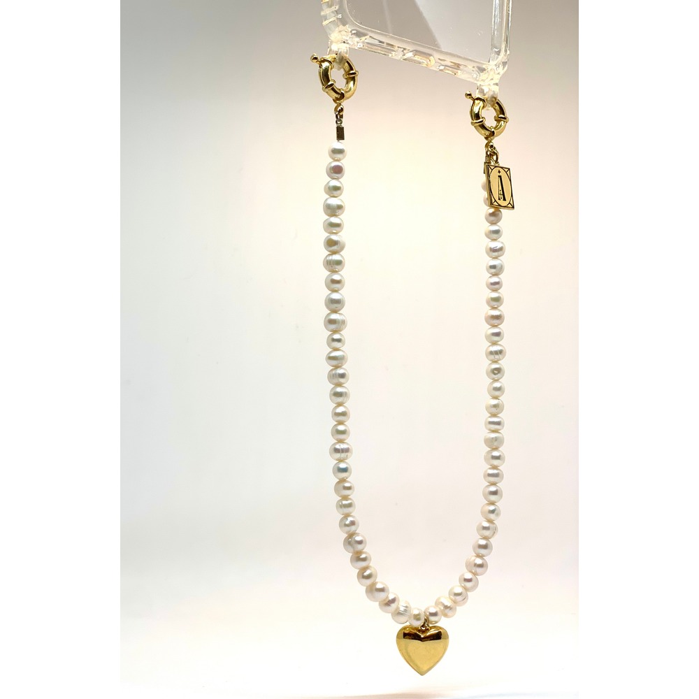 Maiden's Love Pearl Short Phone Strap