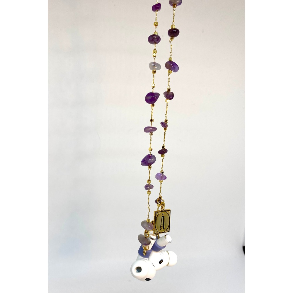 Tyrian Purple Wireless Earphone Necklace