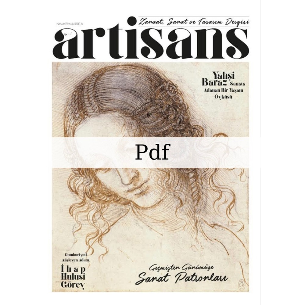 Artisans Dergi / 1. Sayı / PDF 