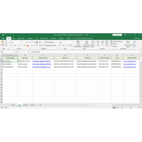 Outlook HTML Mail İmza Oluşturma Programı