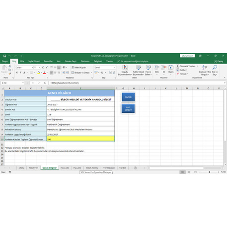 Sosyometri ve Sosyogram Çizim Programı