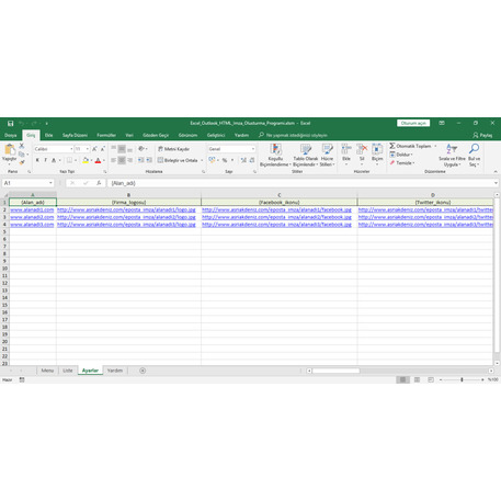 Outlook HTML Mail İmza Oluşturma Programı
