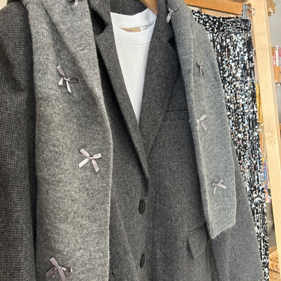 Oversize Koyu Gri Blazer Ceket