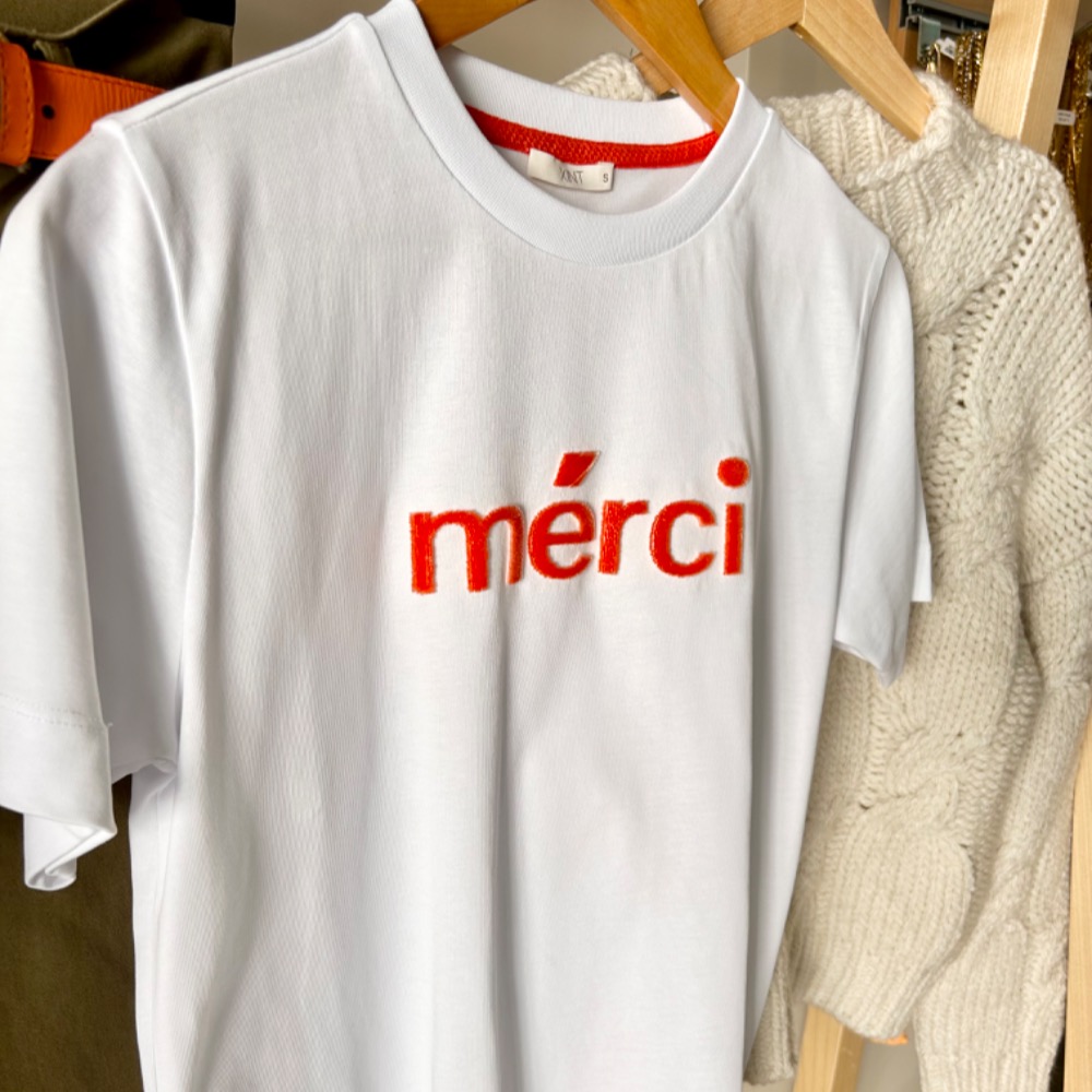 Merci Yazılı T-shirt