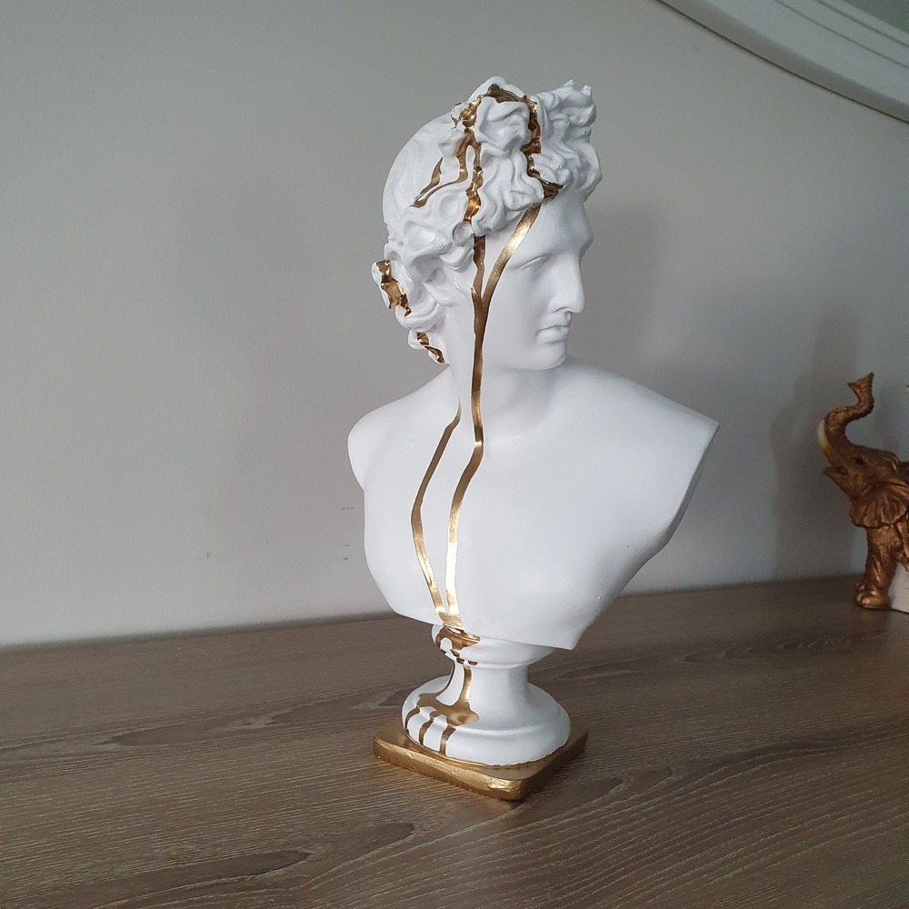 Dekoratif Apollo Büstü Heykeli