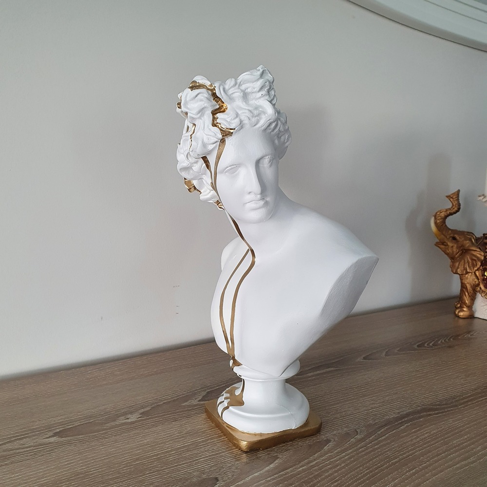 Dekoratif Apollo Büstü Heykeli