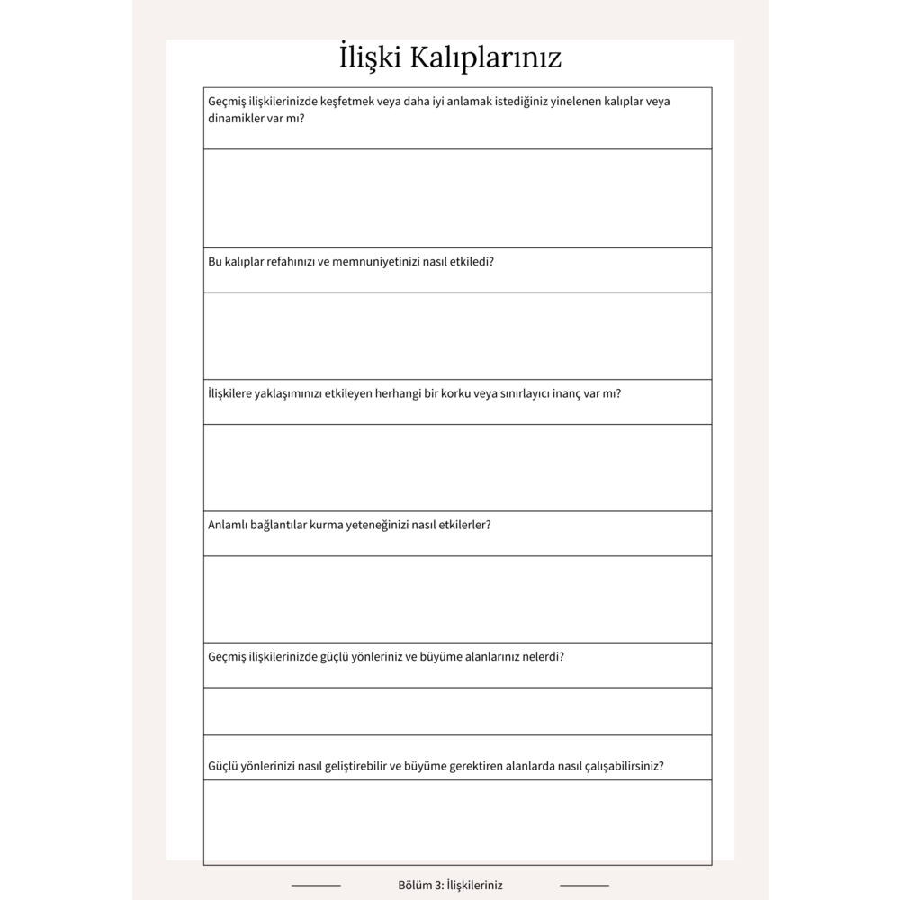 Kendini Keşfet "Kendine Koçluk " Çalışması