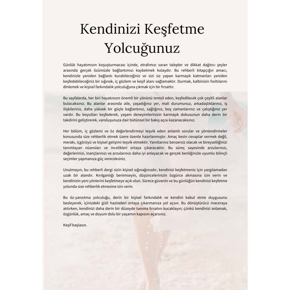 Kendini Keşfet "Kendine Koçluk " Çalışması