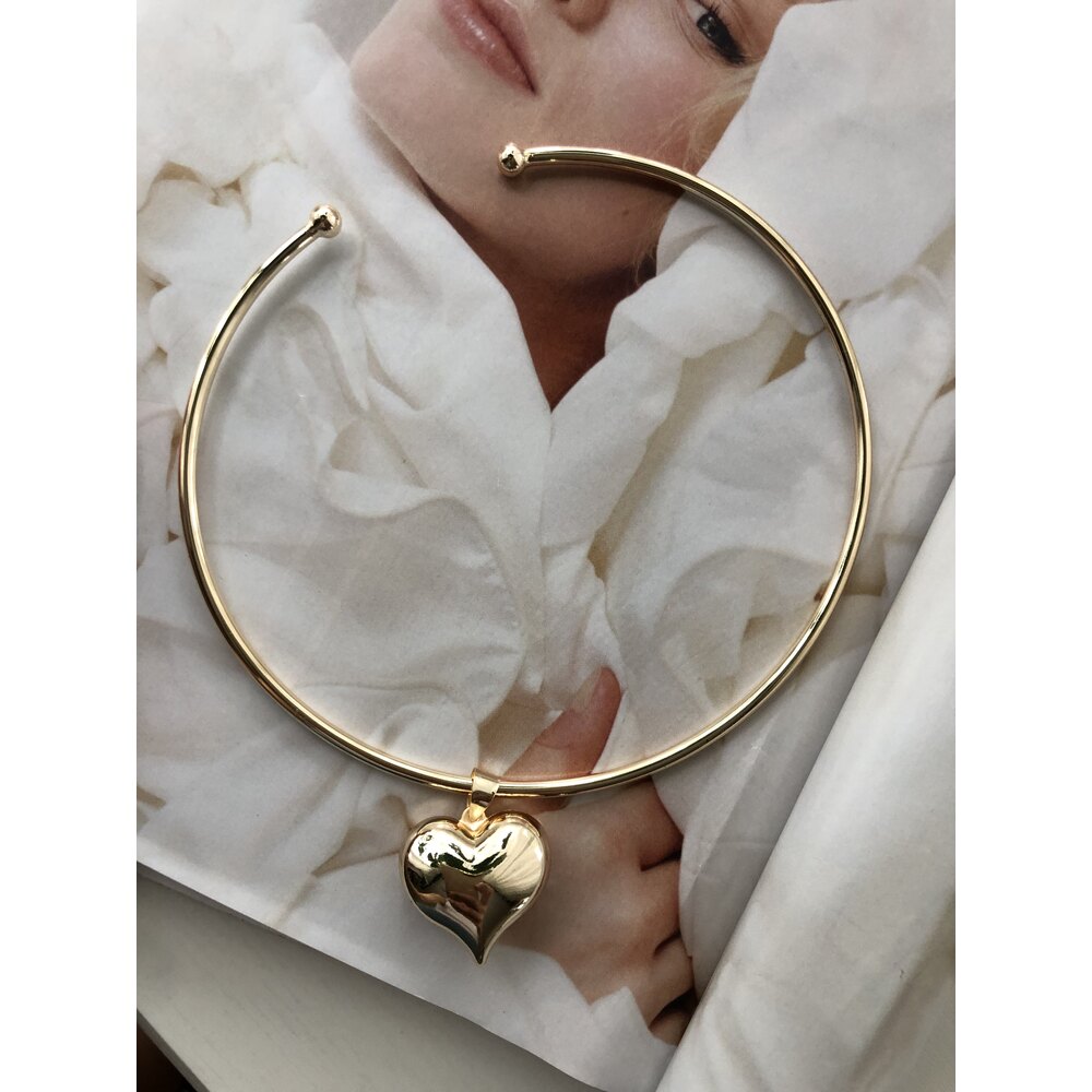 özel seri kalp choker 