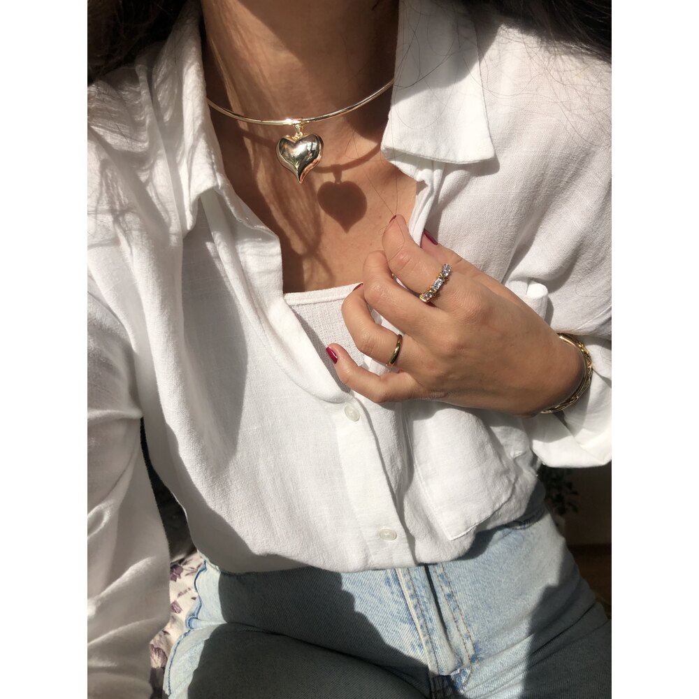 özel seri kalp choker 