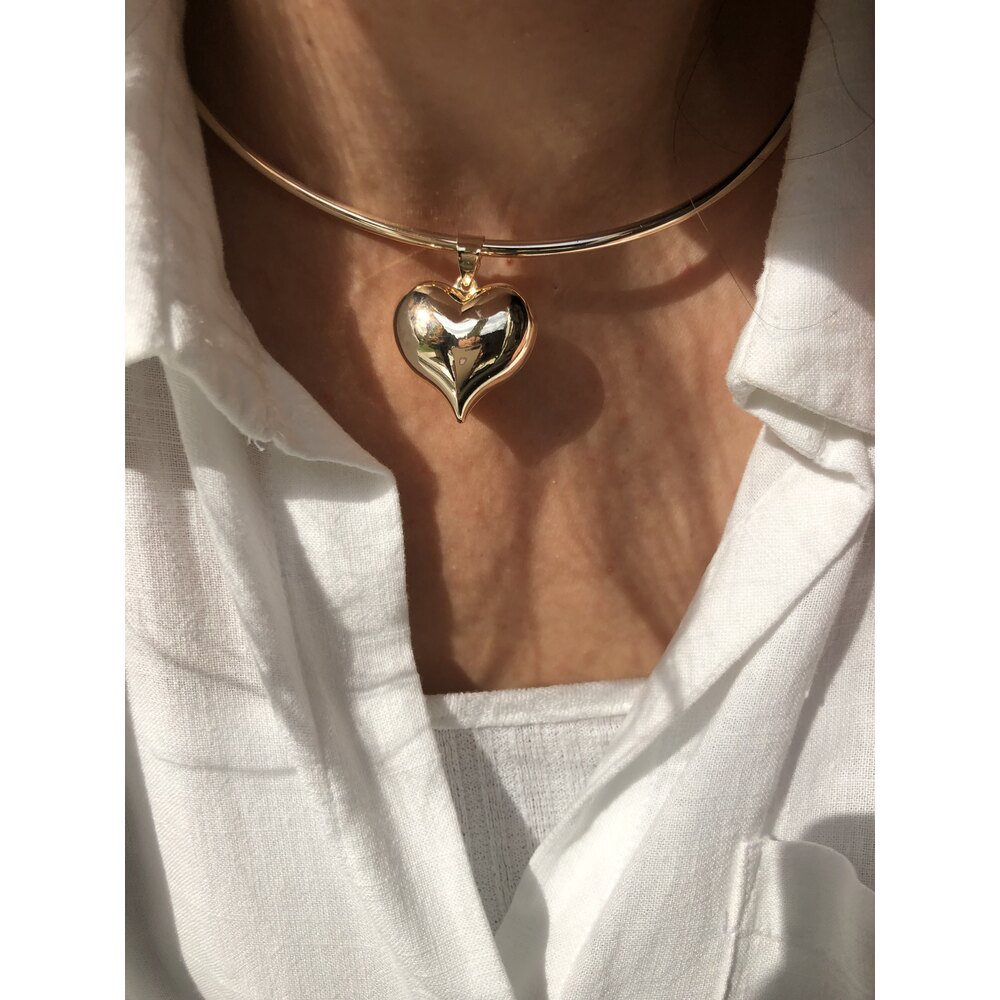özel seri kalp choker 