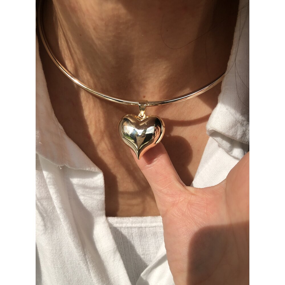 özel seri kalp choker 