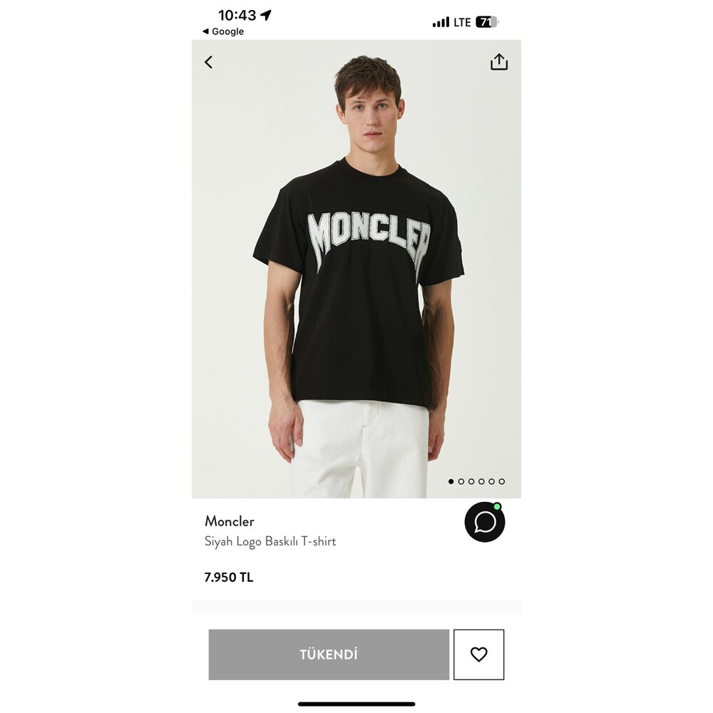 Moncler Siyah Tshirt | famousclothesco
