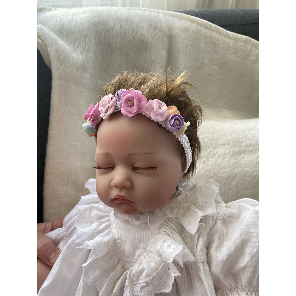 Gül Kız Bebek Bantı (pembe)