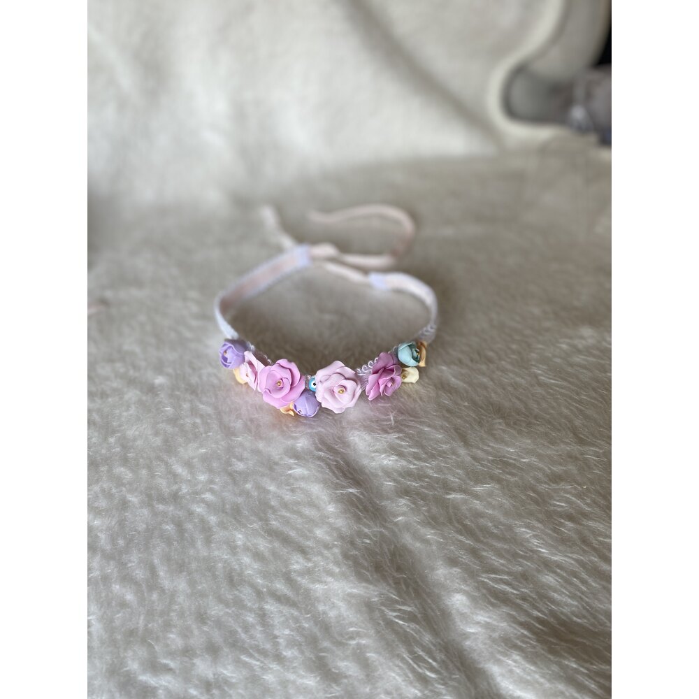 Gül Kız Bebek Bantı (pembe)