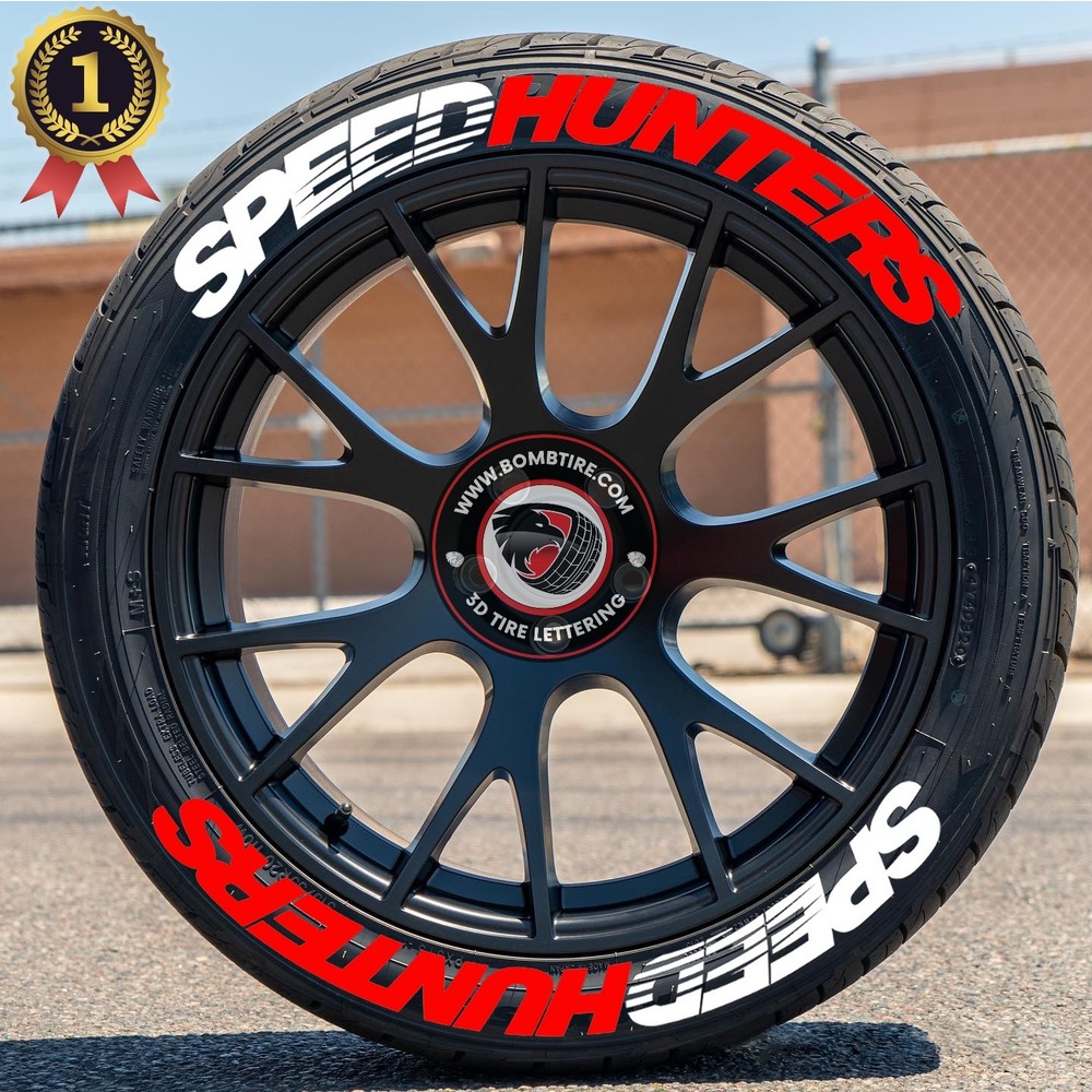 Speedhunters Çift Renk Lastik Yazısı