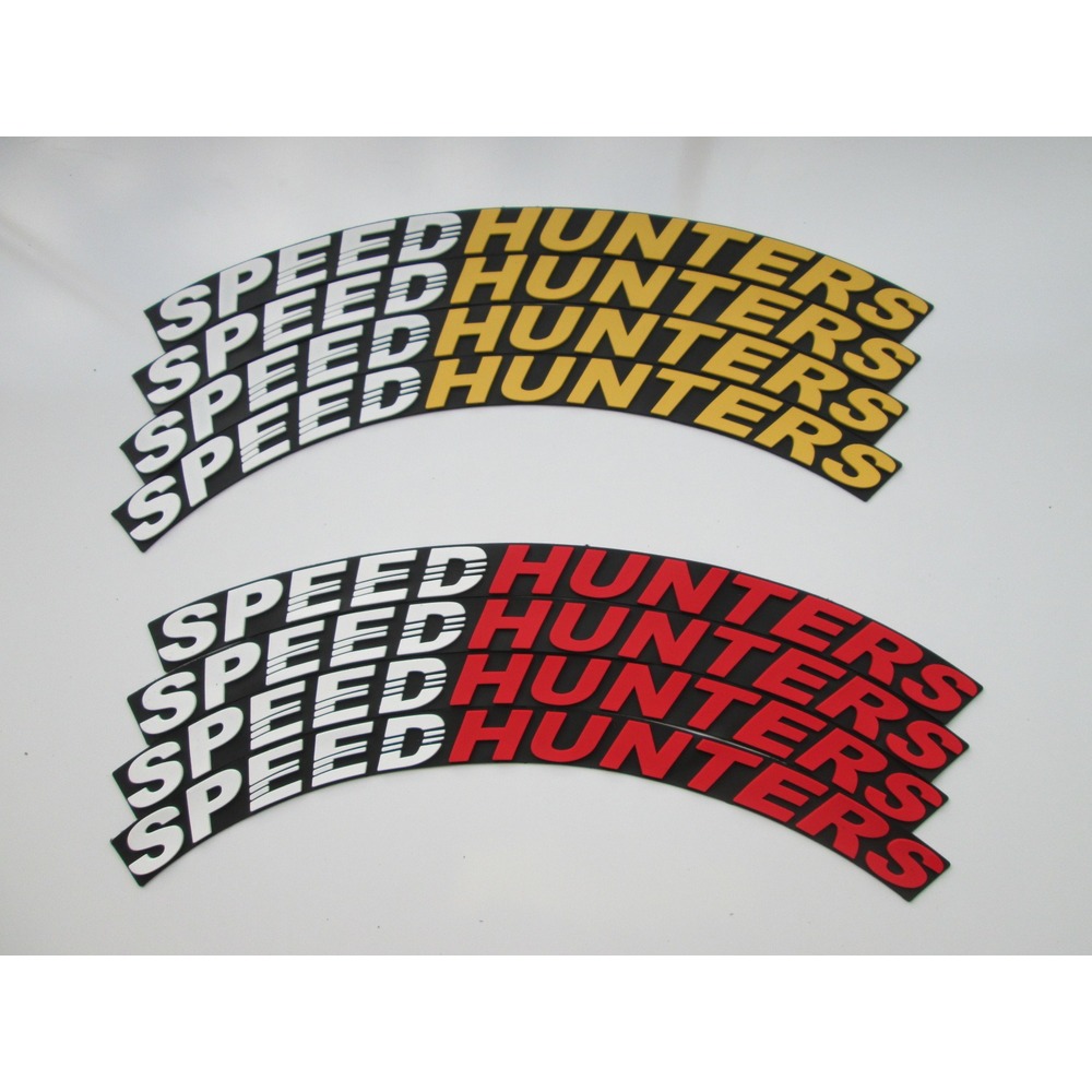 Speedhunters Çift Renk Lastik Yazısı