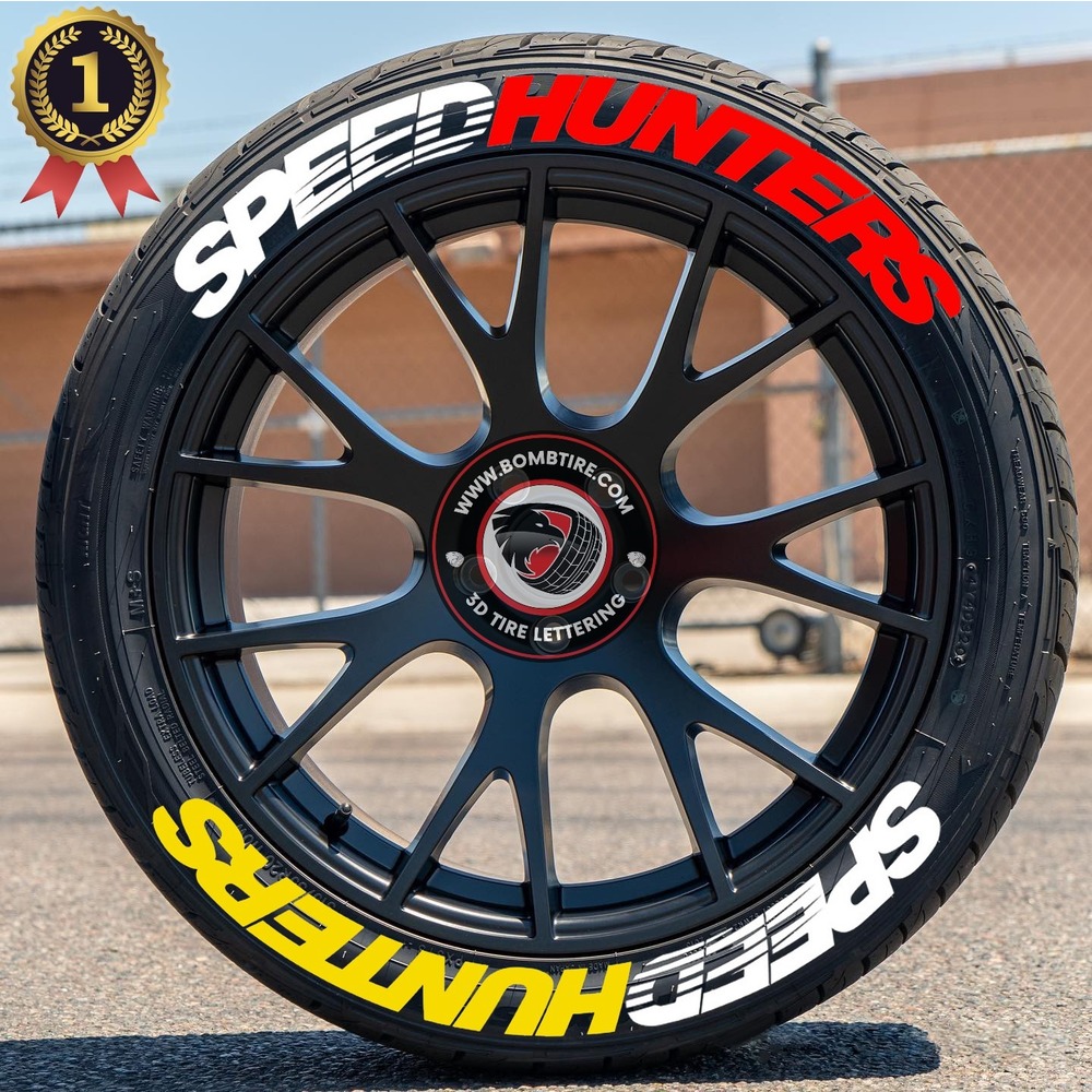 Speedhunters Çift Renk Lastik Yazısı