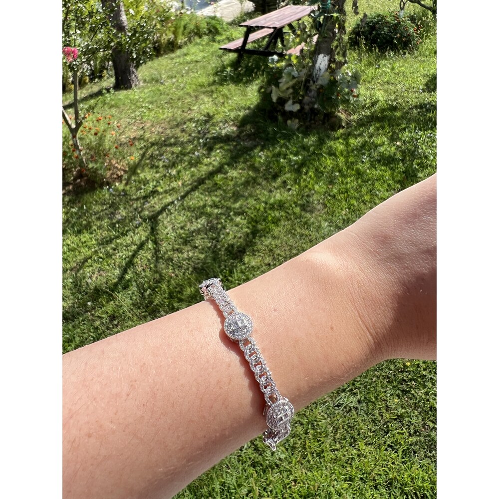 Özel Tasarım Full Taşlı Marka Model Bileklik